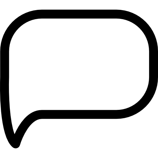 Blank rounded speech balloon